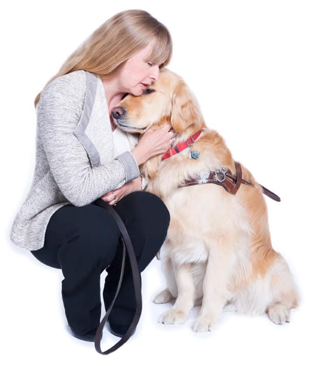 Diane Bergeron and Her Service Dog Lucy